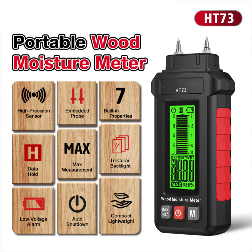 Testeur d'humidité professionnel facile à utiliser pour 2