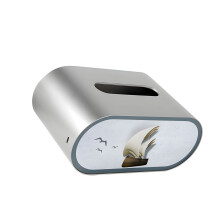 Boîte de rangement de serviettes avec veilleuse, boîte de-Blanc