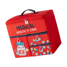 Sac de rangement de médicaments en Polyester imperméable,-Rouge