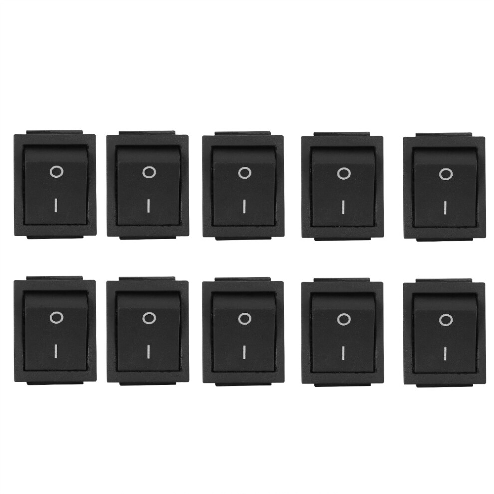 Heat-Resistant 10Pcs 4-Pin Rocker Switches 2-Position On/Off For Industrial Use 7901361387485