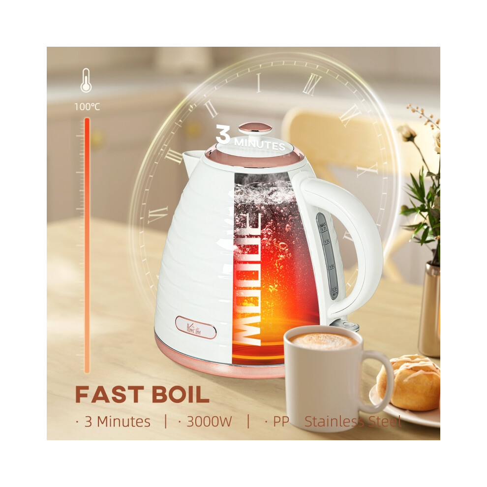 Honeycomb Kettle 3kW Rapid Boil Cream - Energy-Efficient Cordless Electric Kettle with Large Capacity & Modern Style-image-OPC-PMZ5CFD-NEW