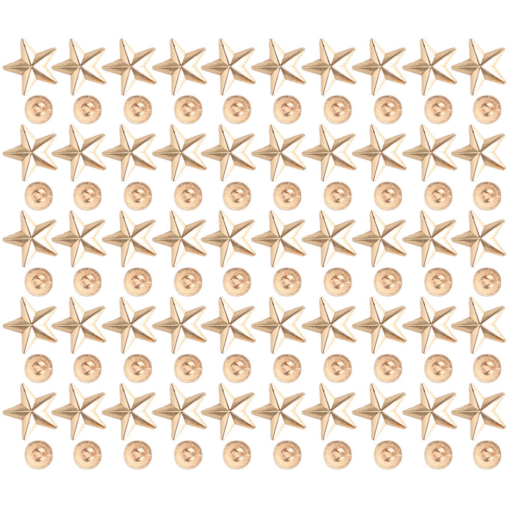 14Mm Gold Star Rivet Studs For Clothing And Shoe Diy Craft Accessories 4121361392194