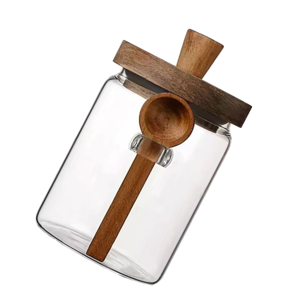 Clear Glass Food Storage Jar With Leakproof Lid Coffee-600Ml 7695000286115