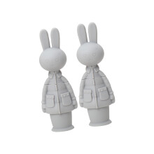 Pack of 2 Silicone Red Wine Bottle Stoppers Plug with Cartoon-2