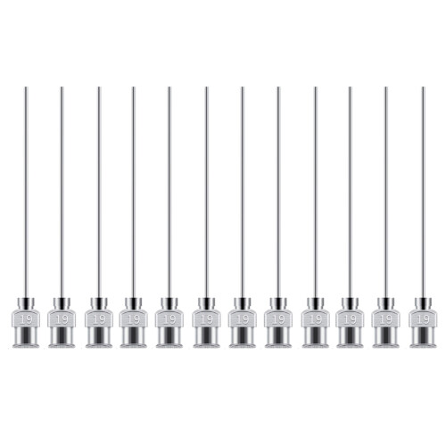 12Pieces Precise Tip Tubes Dispensing Needle for Adhesive-19G