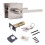 Entry Door Handle with Lock and Key Waterproof and-Silver 1