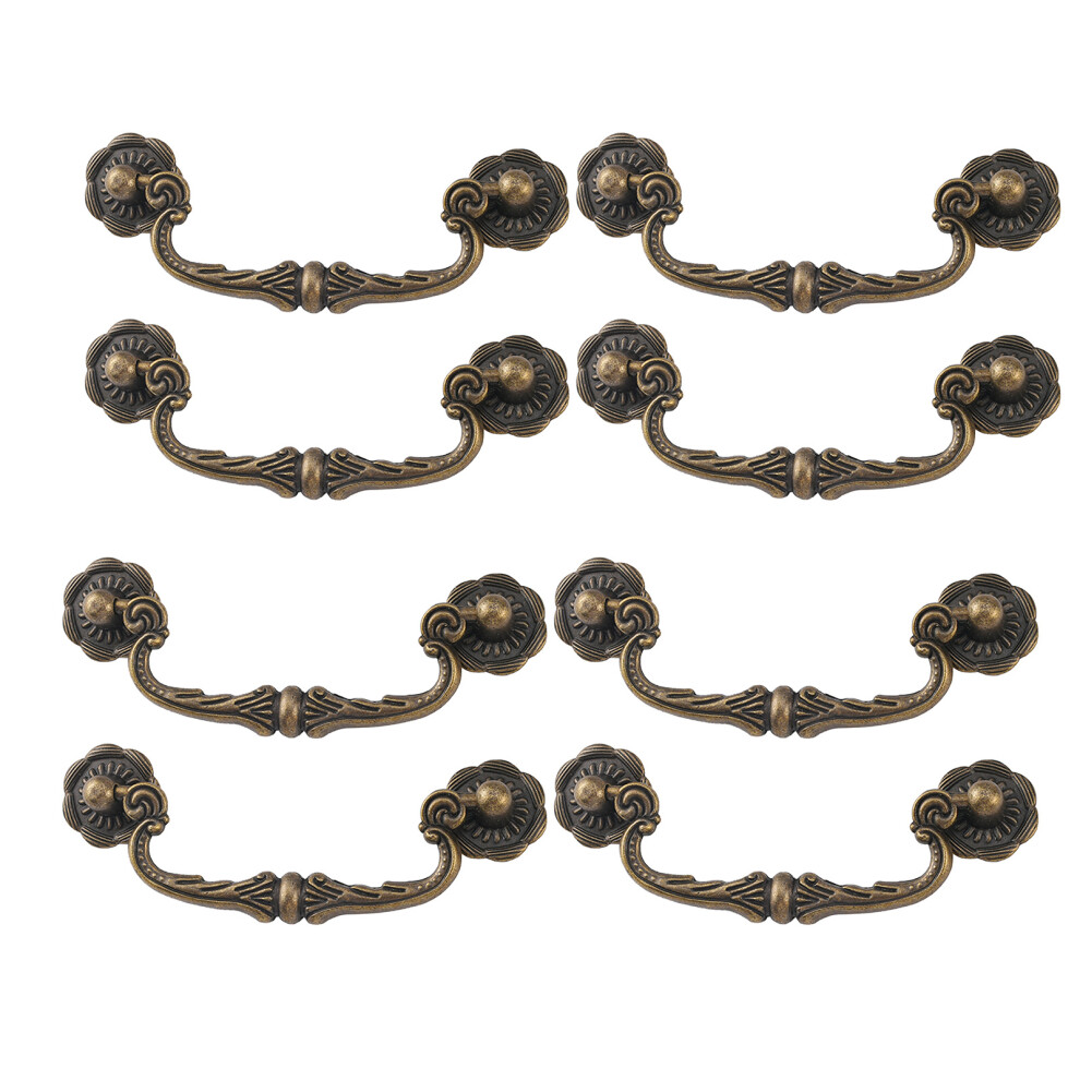 Traditional Chinese Bronze Handles 86Mm Hole Center-8Pcs 7695000281974
