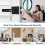 Entry Door Handle with Lock and Key Security Door Lever-Black 4