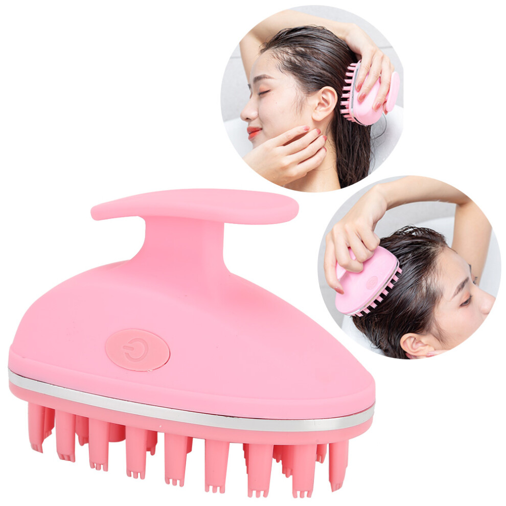 Electric Silicone Scalp Brush Massager, IPX7 Waterproof, 36-Day Use
