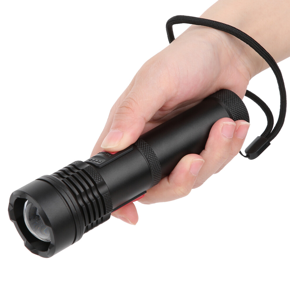 XHP50 USB Rechargeable Torch 1800mAh 15x4cm Aluminium Flashlight