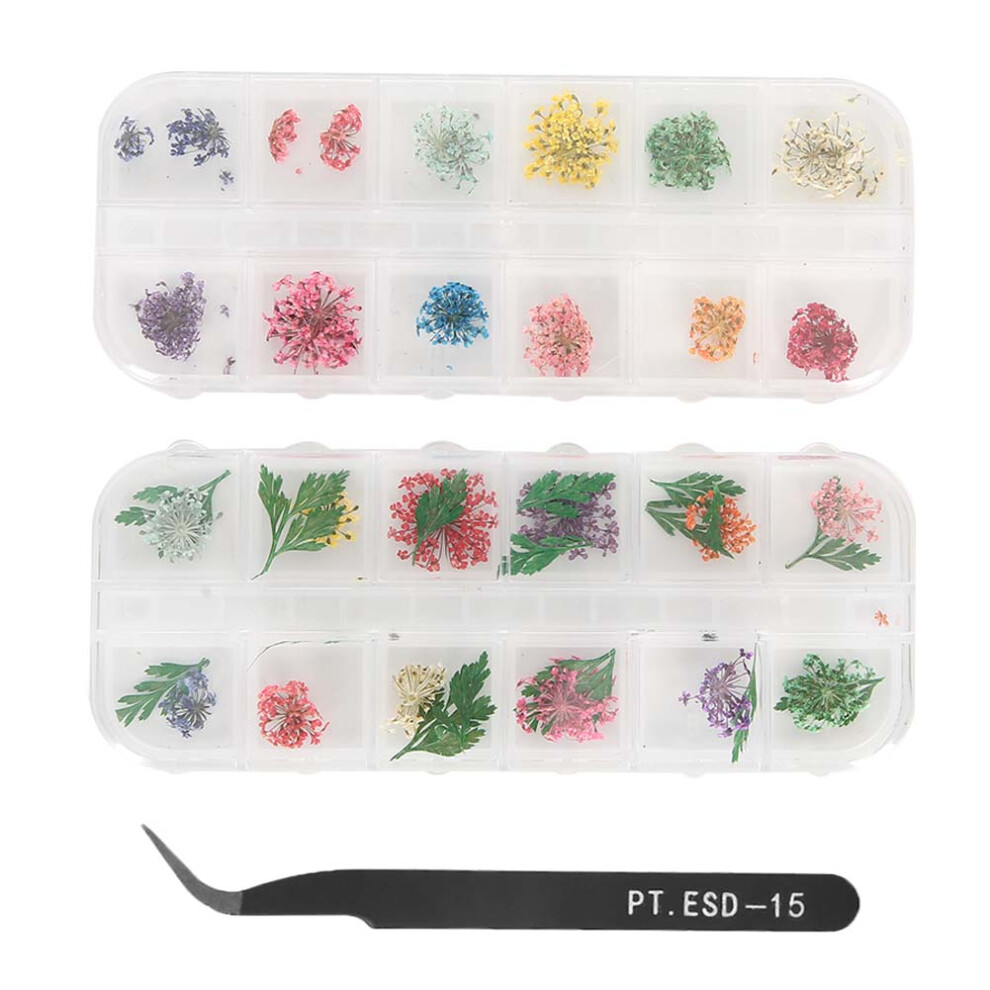 Dried Flower Nail Decor Nail Art DIY Accessories Manicure Crafts 30pcs
