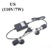 (7W US Plug) Pond UV Sterilizer & Aquarium Light, Fish Tank Lamp for Algae Removal & Disinfection