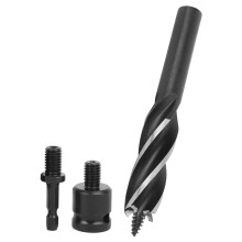 Schwereinsatz-Holzbohrer-Set 22 mm aus Hochkohlenstoffstahl mit 4 Schneiden & Sechskantgriff