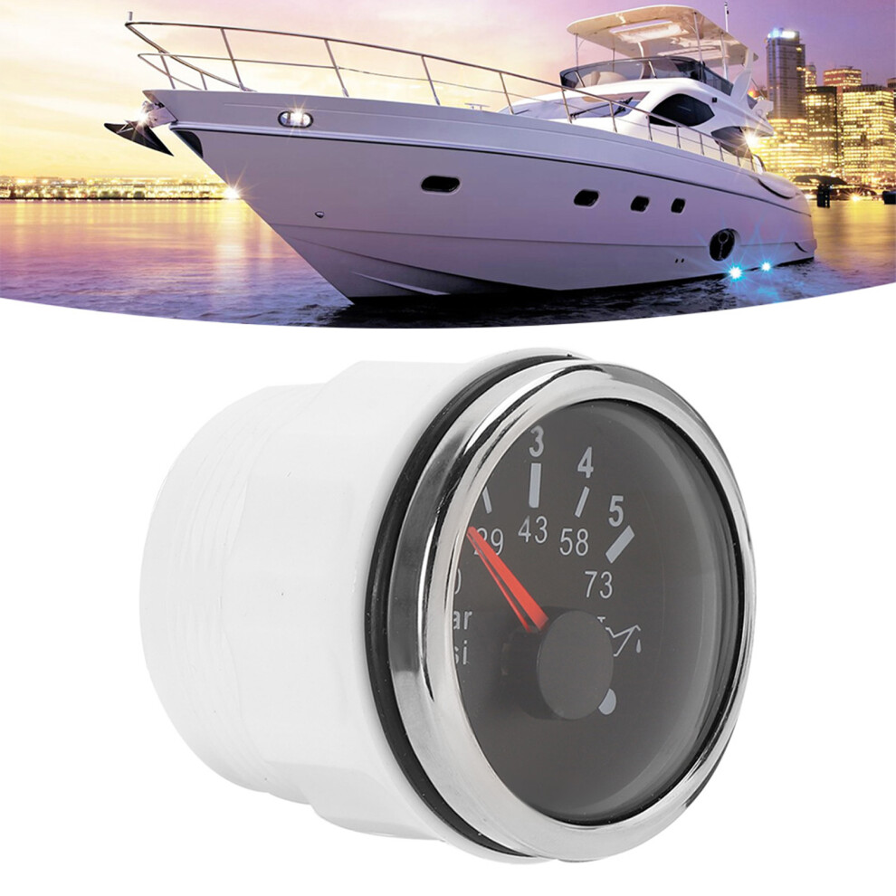 Universal 52Mm Ip67 Oil Pressure Gauge 0Â5Bar For Cars/Yachts 6901361410597