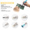 Portable Refillable Butane Torch Lighter with Adjustable Temperature 3