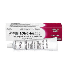 (1pc) Cushion Grip Thermoplastic Denture Adhesive, Refits and Tightens Loose Dentures & Partials