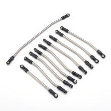 10-teiliges Edelstahl-RC-Verbindungsgelenk-Set für 1/10 Axial Wraith Schwarz & Silber
