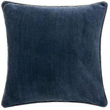 (50cm x 50cm,Navy)Heavy Chenille Reversible Decorative Cushion Cover