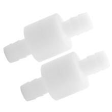 2er-Pack 10mm Kunststoff-Checkventil Rückschlagventil Einweg für Gas und Flüssigkeit