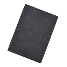 2026 PU Academic Planner with Ribbon Bookmarks Elastic-black