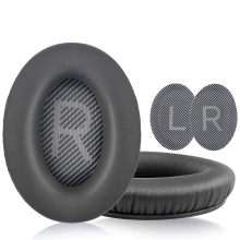Øreputer for Bose QC35 I/II, QC25, QC15, QC 2 AE 2, AE 2i, AE 2w, SoundTrue, SoundLink DarkGrey