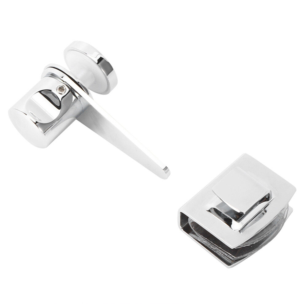 Glass Door Latch Bolts Lock For Bathroom, Copper & Steel, 8-12Mm 3481361423788