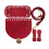 DIY Leather Bag Knitting Set Leather Bag Making Set-Claret 1
