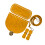 DIY Leather Bag Knitting Set Shoulder Strap Top Zipper-yellow 1