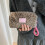 Plush Leopard Print Pencil Bag High Capacity Portable-brown 2