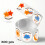 500Pcs Colorful Encouragement Sticker Removable Educational 3