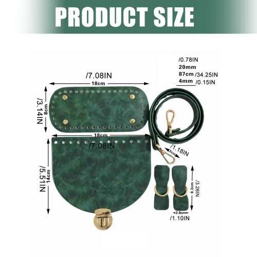 DIY Leather Bag Knitting Set Leather Bag Making Set-Claret 2
