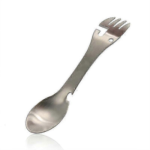 Tool Spoon Portable Camping Cookware Tableware Multitool Bottle Stainless Steel Cutlery Flatware Utensil Fork Can Opener Multi