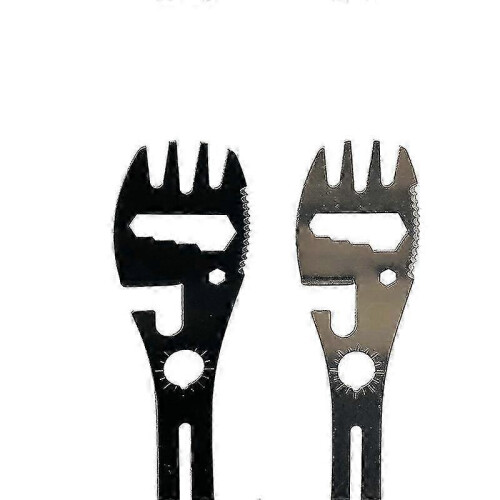 Tool Spoon Portable Camping Cookware Tableware Multitool Bottle Stainless Steel Cutlery Flatware Utensil Fork Can Opener Multi 2