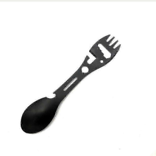 Tool Spoon Portable Camping Cookware Tableware Multitool Bottle Stainless Steel Cutlery Flatware Utensil Fork Can Opener Multi 1