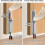 Pack of 2 Hands Easy Door Holders Spring Loading Mechanism Zinc 4