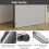 Pack of 2 Hands Easy Door Holders Spring Loading Mechanism Zinc 7