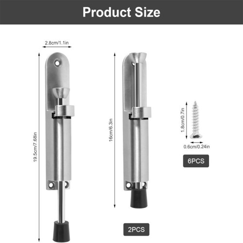 Pack of 2 Hands Easy Door Holders Spring Loading Mechanism Zinc 2