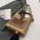 PU Shoulder Purse Compact Handbag Magnetic Fastener-Coffee 7