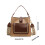 PU Shoulder Purse Compact Handbag Magnetic Fastener-Coffee 4