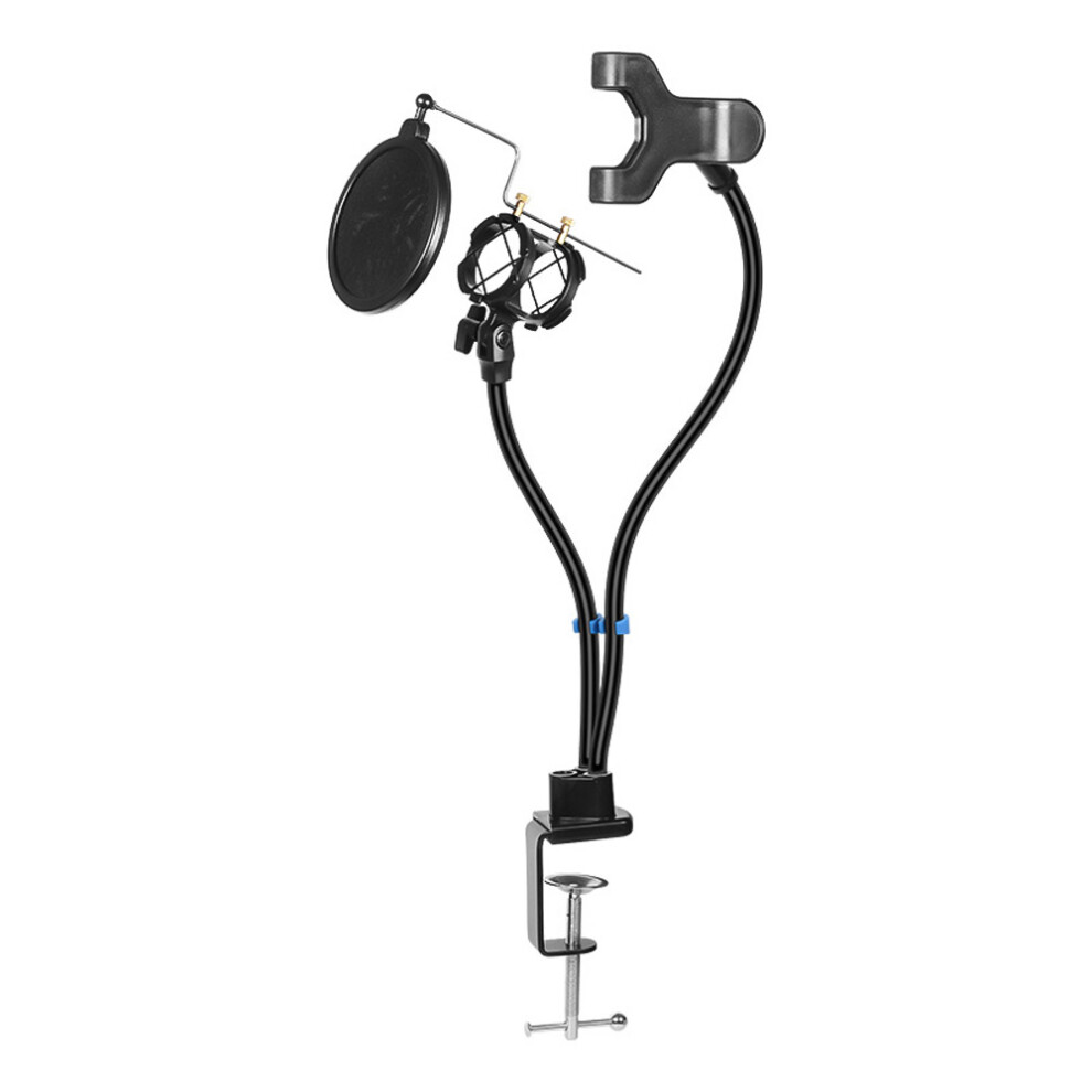 Kh-24 2-In-1 Mic & Smartphone Stand Flexible Desk Mount For Streaming 7901361429390