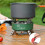 Portable folding camping stove windproof, 11800W po WMR 4
