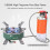 Portable folding camping stove windproof, 11800W po WMR 2