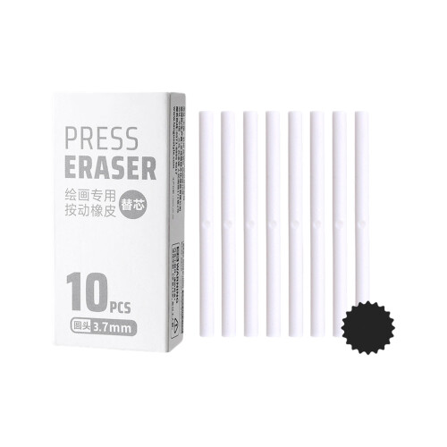 Clicks To Use Eraser Pen with Plastic-rubber refill round head