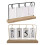 Friendly Reusable Wooden Desktop Calendar Flip Date-Black 2
