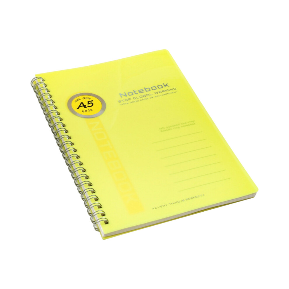 Twin Coil Binding Notepads Waterproof Cover 100 Pages-yellow-image-OPC-PMZ5ZBN-NEW
