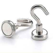 2pcs Magnetic Hooks Extra Strong Magnet with Hook for Fridge Heavy Duty Hook -TT