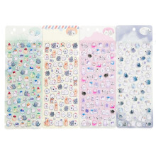 Cartoon Animal Foam Sticker for Water Bottle Journal Notebook-1