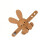 Lovely Rabbit Bag Charms for Purse Backpack-light brown 1