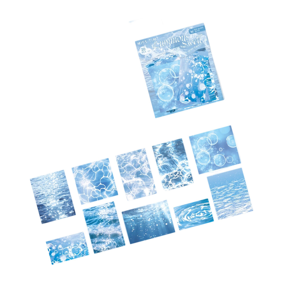 Scrapbook Sticker, Artistic Journaling- minimalist wave.