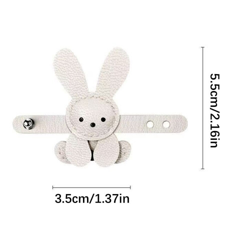 Lovely Rabbit Bag Charms for Purse Backpack-light brown 2